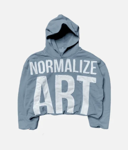 Billionaire Studios Normalize Art Hoodie Blue (2)