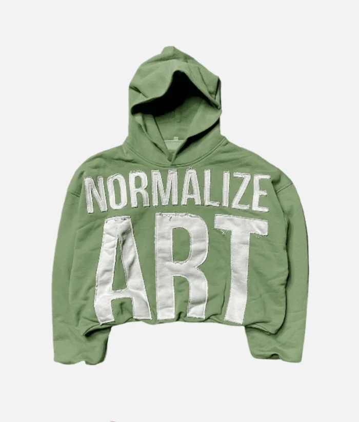 Billionaire Studios Normalize Art Hoodie Mossy (2)