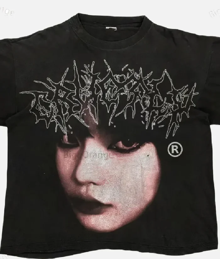 Billionaire Studios Cute Girl Face Logo Tee Black (2)