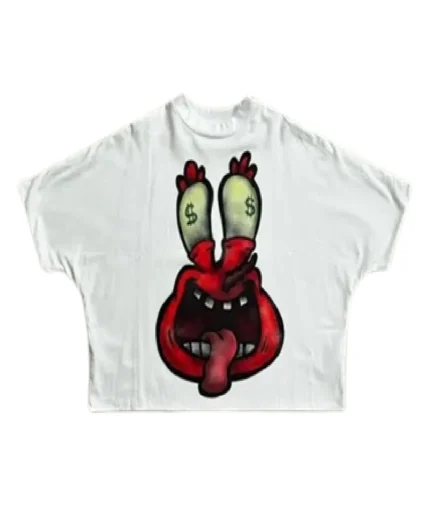 Billionaire Studios Red Snail Logo Tee White (1)